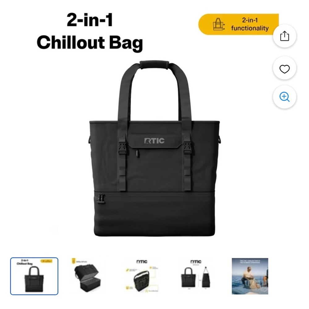 RTIC Black 2-in-1 Chillout Bag